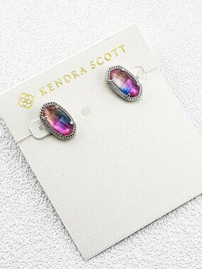 Kendra Scott Tricolor Shell Stud Earrings